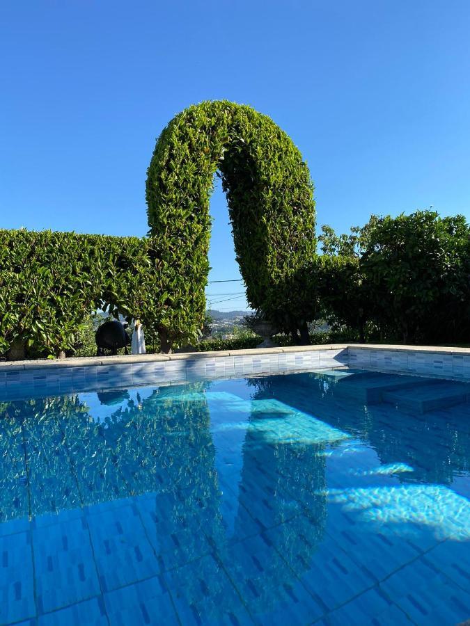 Pequena Casa rústica com piscina Penafiel Exterior foto